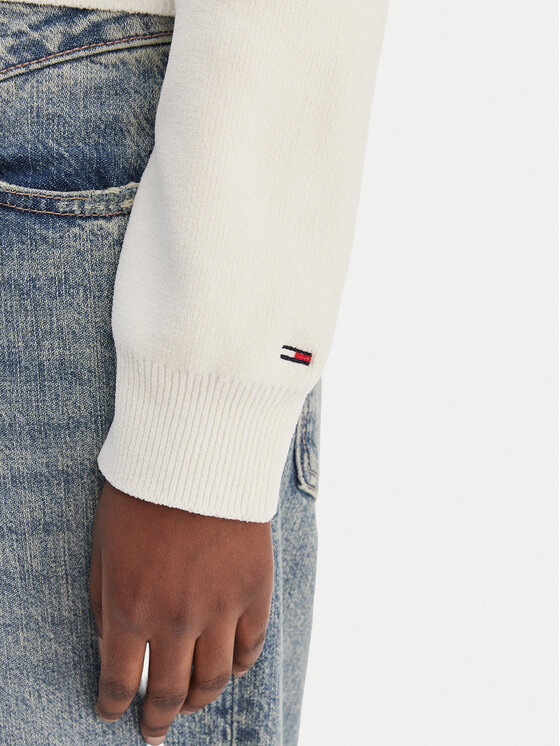 Tommy Jeans Tommy Jeans Ζακέτα Cozy Sript DW0DW22029 Εκρού Regular Fit