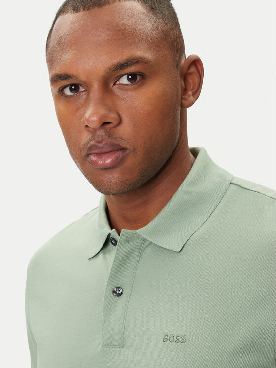 BOSS BOSS Polo Pallas 50468362 Zielony Regular Fit