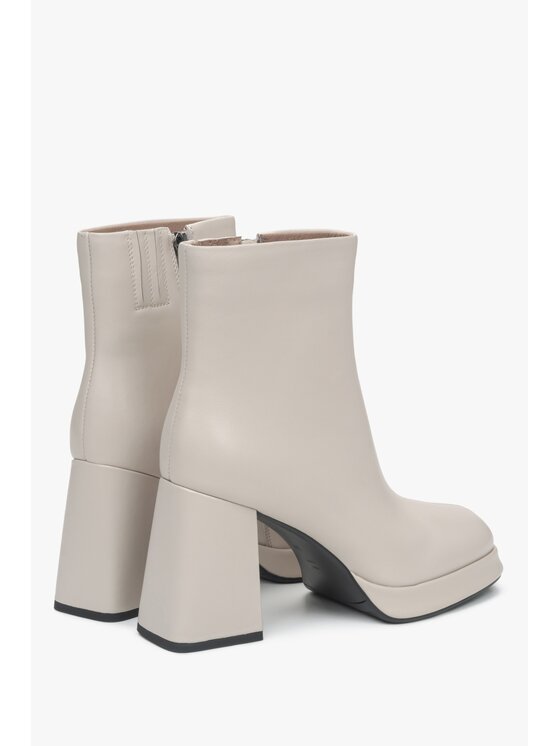 Estro Estro Μποτάκια ER00115880 Μπεζ