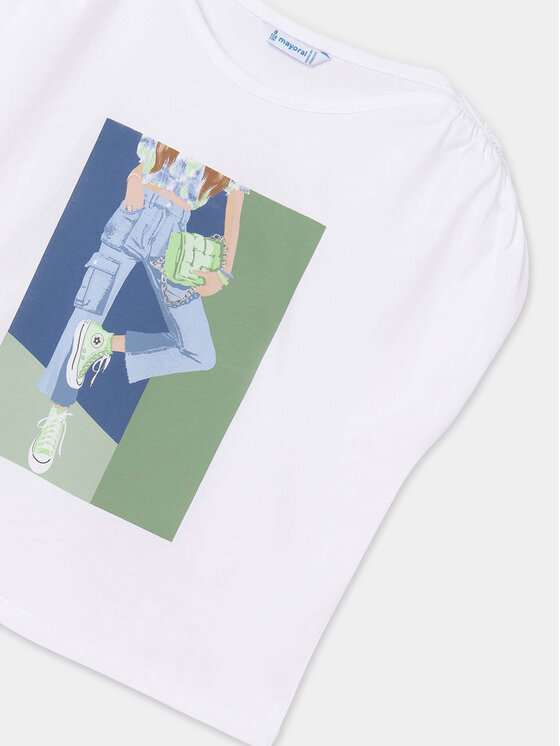 Mayoral Mayoral Halenka 6011 Bílá Regular Fit