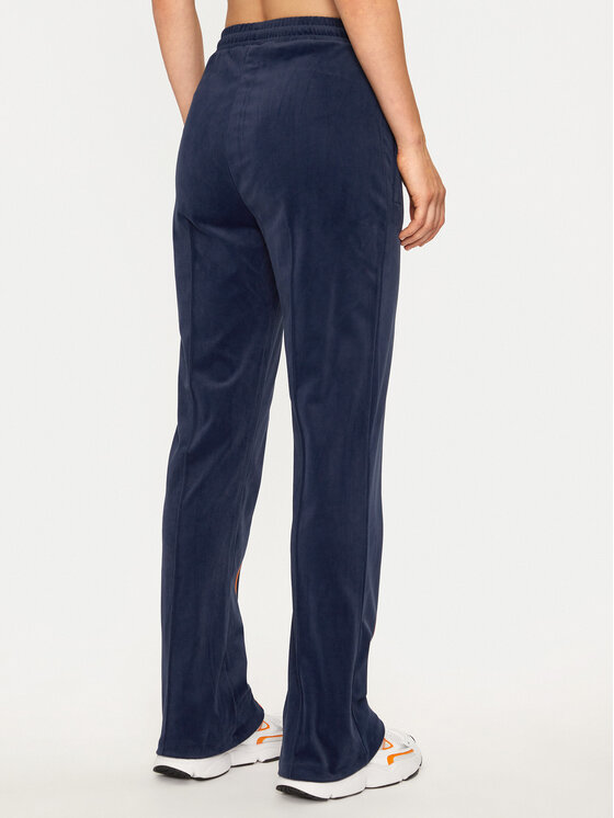 adidas adidas Sportinės kelnės Velour JN8290 Tamsiai mėlyna Regular Fit