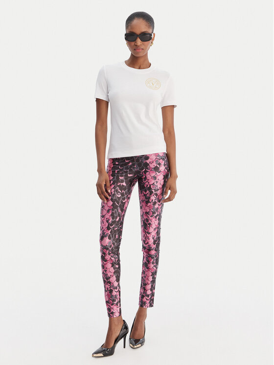 Versace Jeans Couture Versace Jeans Couture Тишърт 80HAHT02 CJ03T Бял Slim Fit