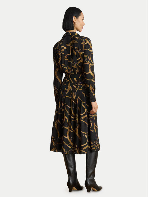 LAUREN RALPH LAUREN LAUREN RALPH LAUREN Marškinių tipo suknelė 200P13730001 Juoda A-Line Fit