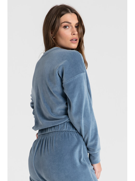 LaLupa LaLupa Bluza LA084 Niebieski Comfortable Fit