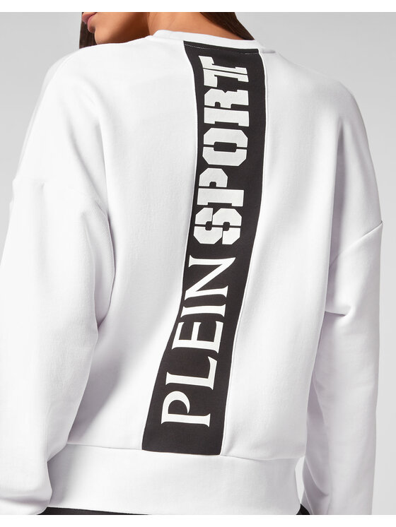 Plein Sport Plein Sport Longsleeve 13229 Biały Regular Fit
