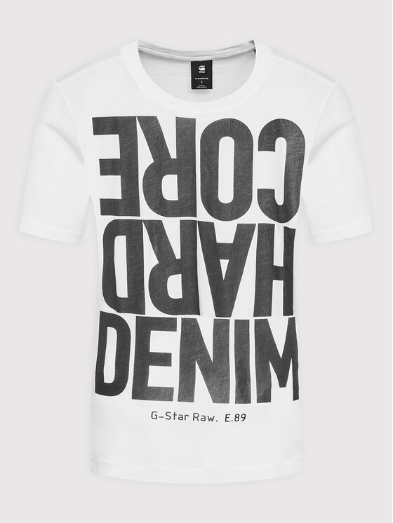 G-Star Raw G-Star Raw T-krekls Lyon D21661-4107-110 Balts Regular Fit