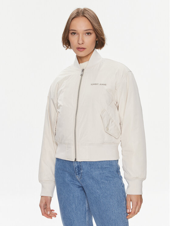 Tommy Jeans Bomber stila jaka Classics DW0DW17240 Bēšs Regular Fit