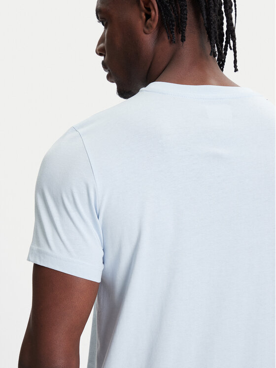Kappa Kappa T-shirt Logo Korpo Cafers 304J150 Celeste Slim Fit
