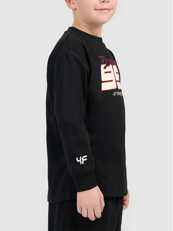 4F 4F Bluza ESPORTS RACING Czarny Regular Fit