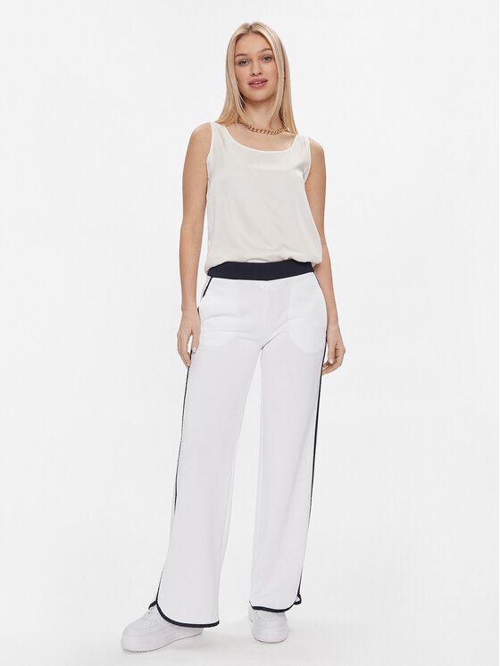 Guess Guess Долнище анцуг V4GB02 KBFB2 Бял Regular Fit