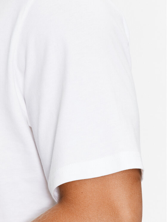Converse Converse Marškinėliai Star Chevron Block Infill Ss Tee 10025280-A02 Balta Regular Fit