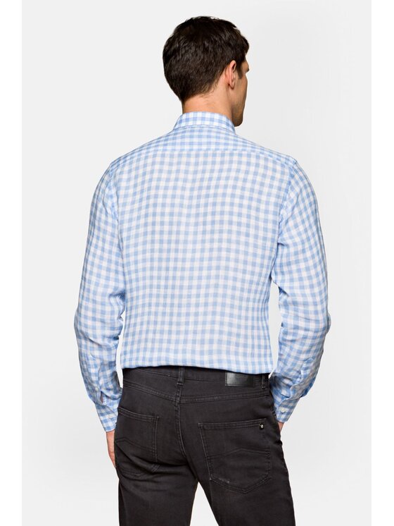 Lancerto Lancerto Koszula Montezuma KO073122000015 Błękitny Slim Fit