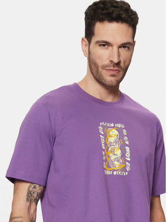 adidas adidas Tričko Trefoil Series JP4498 Fialová Regular Fit