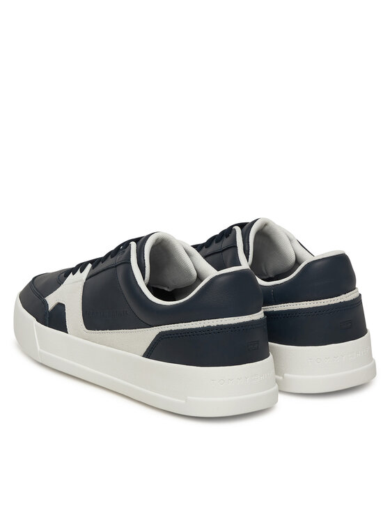 Tommy Hilfiger Tommy Hilfiger Sneakersy Th Court Craft Mix FM0FM05654 Granatowy