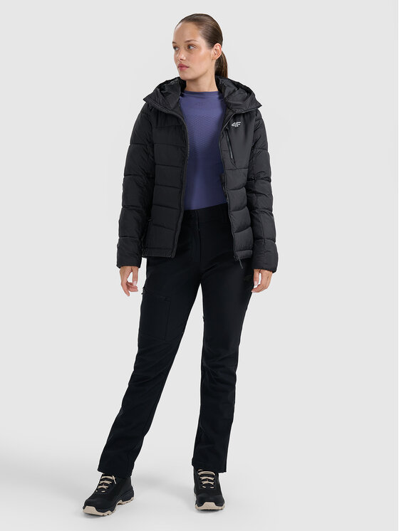 4F 4F Kurtka wielofunkcyjna HALNY Czarny Regular Fit