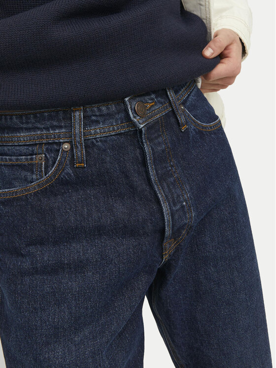 Jack & Jones Jack & Jones Jeansy Chris 12237276 Granatowy Relaxed Fit
