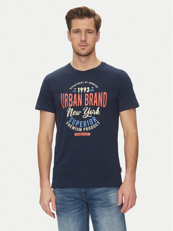 Blend Blend Tricou 20717759 Bleumarin Regular Fit