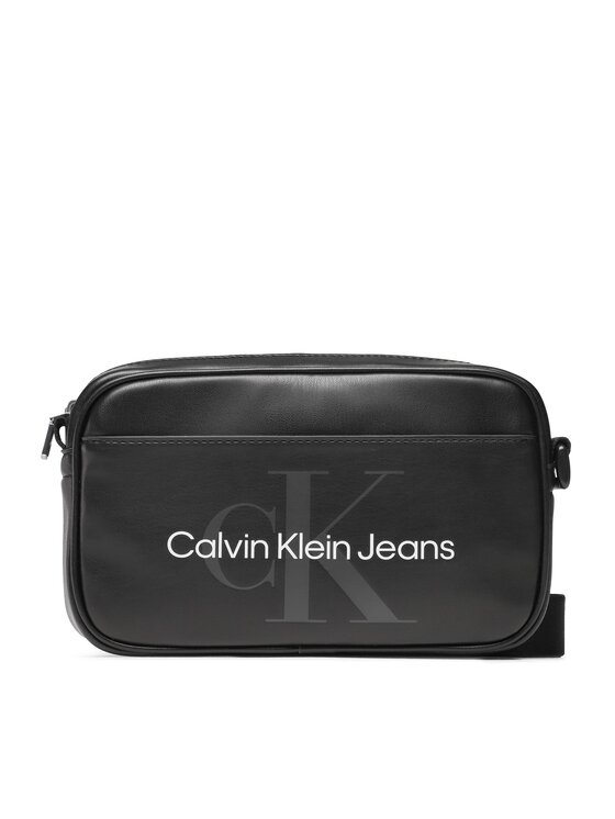 Geantă crossover Calvin Klein Jeans Monogram Soft Camera Bag22 K50K510396 Negru