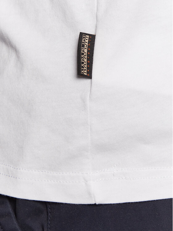 Napapijri Napapijri T-shirt S-Bollo NP0A4H9K Bijela Regular Fit