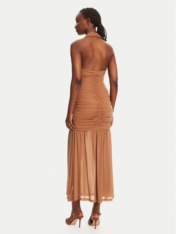 BARDOT BARDOT Cocktail obleka Sephera 59872DB Rjava Regular Fit