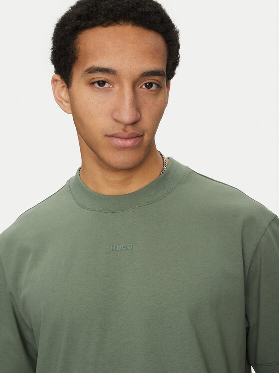 HUGO HUGO T-shirt Dapolino 50488330 Verde Relaxed Fit