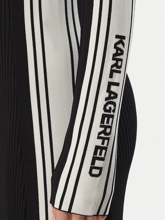 KARL LAGERFELD KARL LAGERFELD Rochie de zi B4W13053 Negru Slim Fit