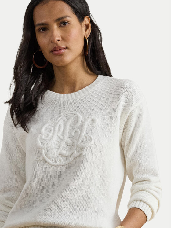 LAUREN RALPH LAUREN LAUREN RALPH LAUREN Svetr 200P08805001 Bílá Relaxed Fit