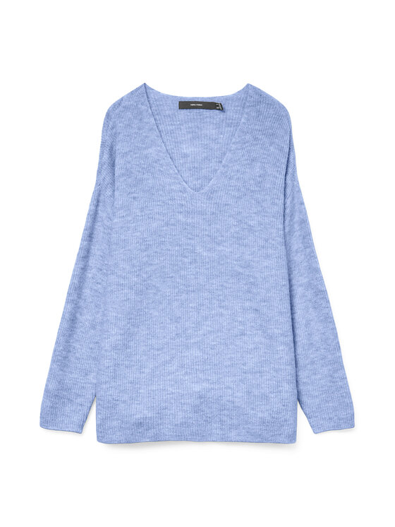 Vero Moda Vero Moda Maglione Crewlefile 10233357 Celeste Loose Fit