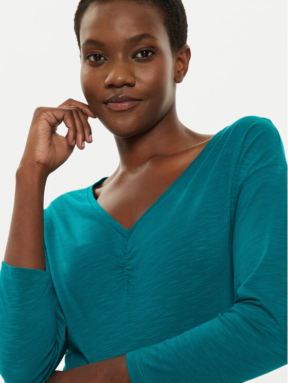 Sisley Sisley Bluse 3TNHL400T Türkisfarben Regular Fit
