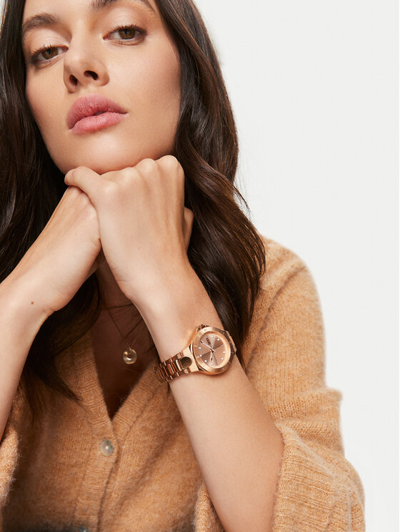 DKNY DKNY Ročna ura Chambers NY6642 Pozlačeno z rožnatim zlatom