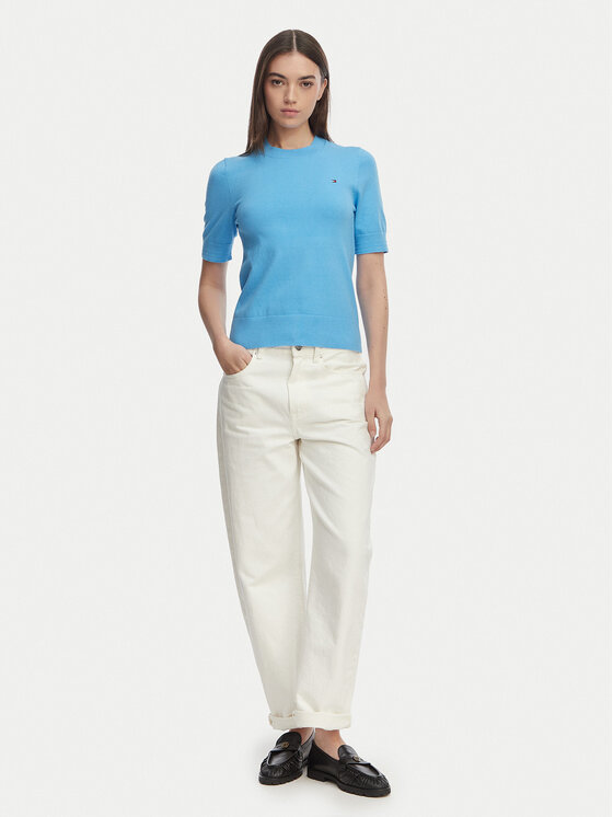 Tommy Hilfiger Tommy Hilfiger Megztinis WW0WW49705 Mėlyna Slim Fit