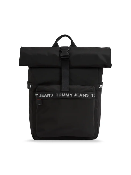 Tommy Jeans Rucksack Essential Rolltop AM0AM11515 Schwarz
