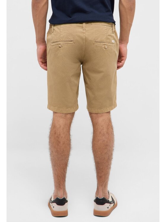 Mustang Mustang Pantaloncini di tessuto Portland Shorts Beige Slim Fit