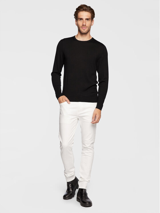 Calvin Klein Calvin Klein Sweter Superior K10K109474 Czarny Regular Fit