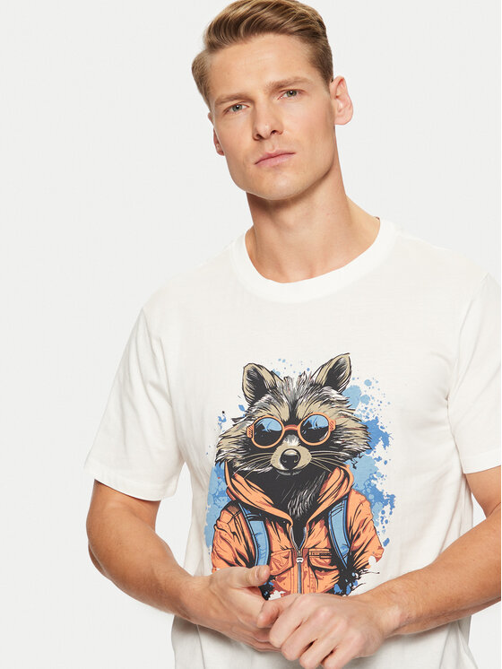 Blend Blend T-krekls 20717754 Balts Regular Fit