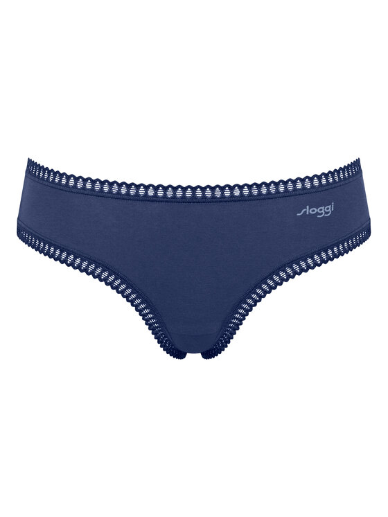 Sloggi Sloggi Set 3 perechi de chiloți de damă clasici Go Crush 10219671 Albastru