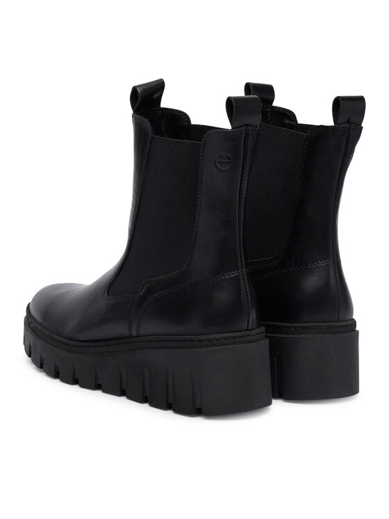 Tamaris Tamaris Kotníková obuv s elastickým prvkem 1-25489-45 Černá