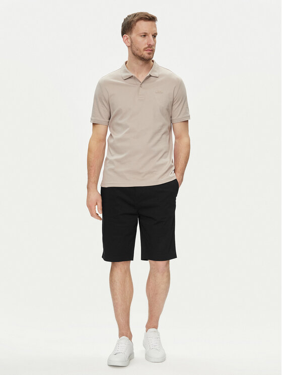 Calvin Klein Calvin Klein Szorty materiałowe Sateen K10K112831 Czarny Regular Fit