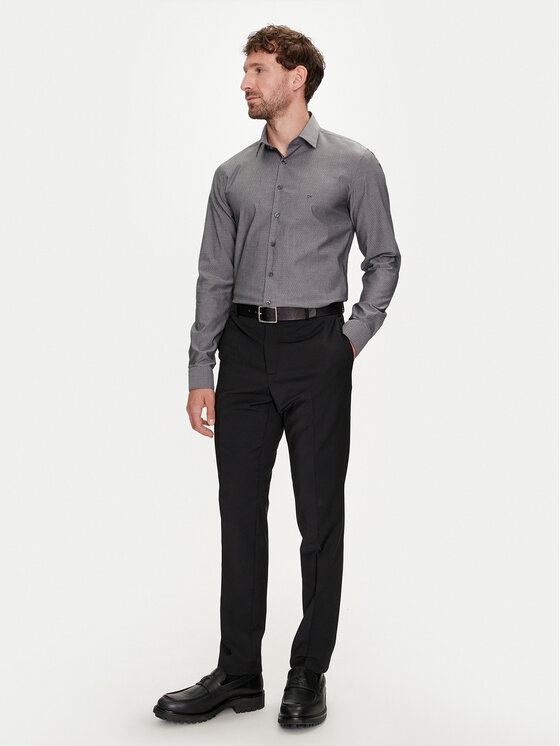 Calvin Klein Calvin Klein Košulja K10K113165 Siva Slim Fit