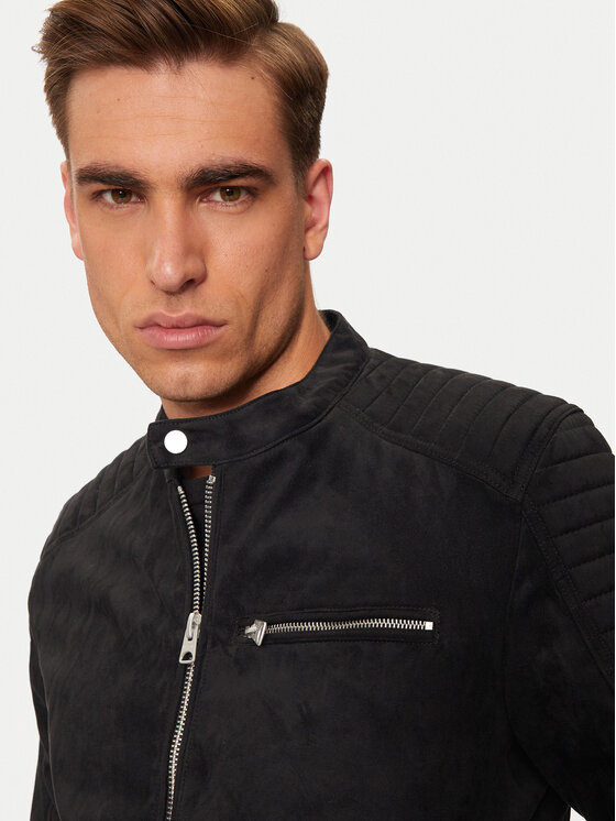 Only & Sons Only & Sons Jakna od imitacije kože Gus 22029650 Crna Regular Fit