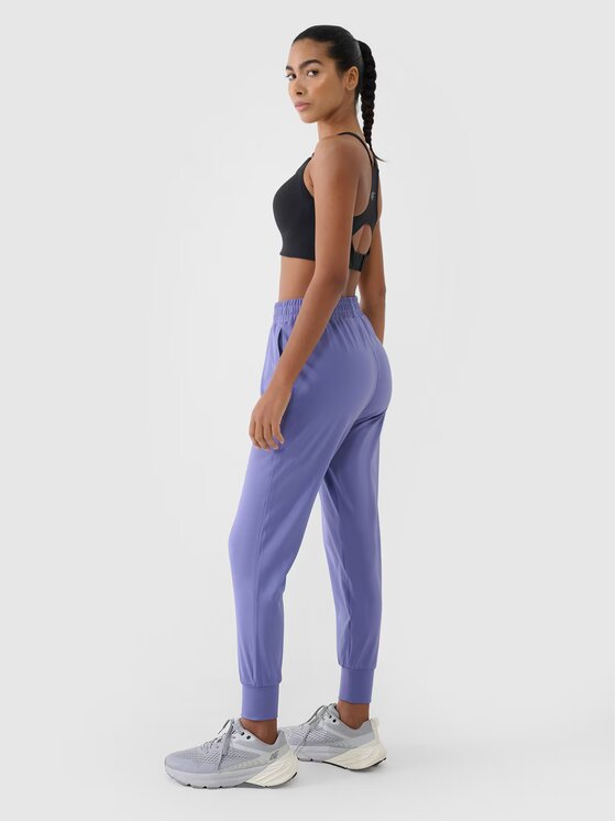 4F 4F Pantaloni da donna 4FRSS25TFTRF0789-32S Blu Regular Fit