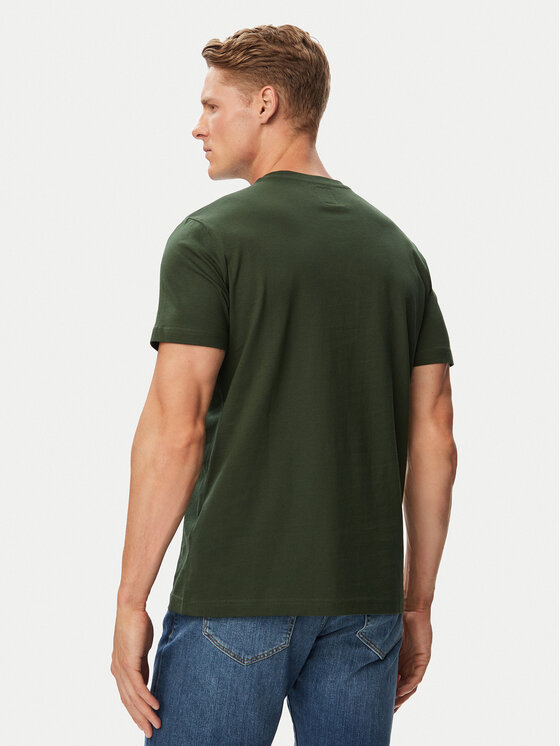 Beverly Hills Polo Club Beverly Hills Polo Club Póló P-SS26M-TS414000BTGR Sötétzöld Regular Fit