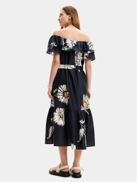 Desigual Desigual Лятна рокля Georgeo 24SWVW02 Черен Regular Fit