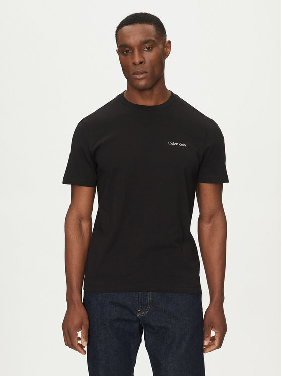 Calvin Klein Calvin Klein T-shirt Linear Box Logo K10K114152 Nero Regular Fit