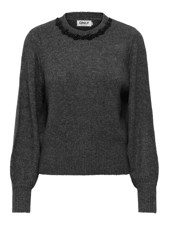 ONLY ONLY Svetr Elsa 15210667 Šedá Regular Fit