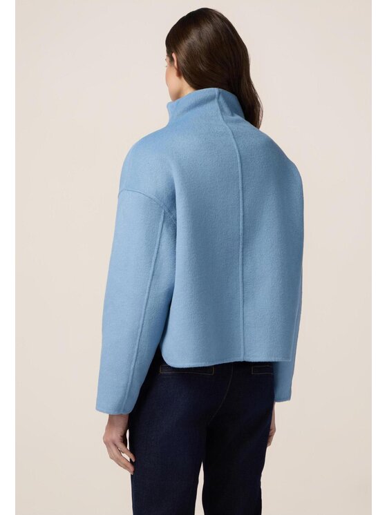Oltre Oltre Cappotto 8678J000201N004 Turchese Regular Fit
