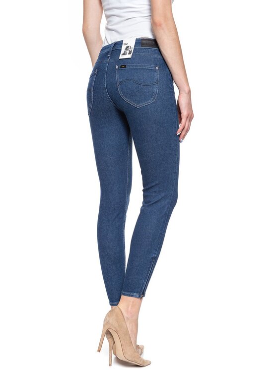 Lee Lee Jeansy SCARLETT Niebieski Skinny Fit