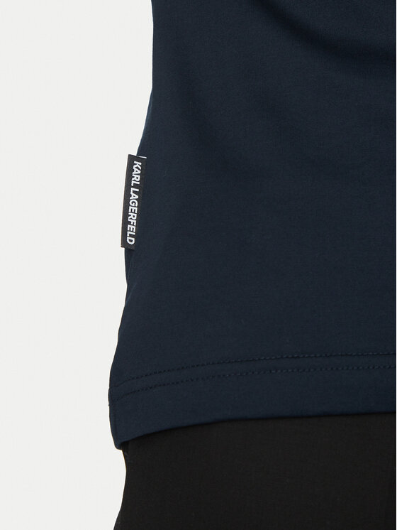 KARL LAGERFELD KARL LAGERFELD Polo 745007 552200 Granatowy Regular Fit