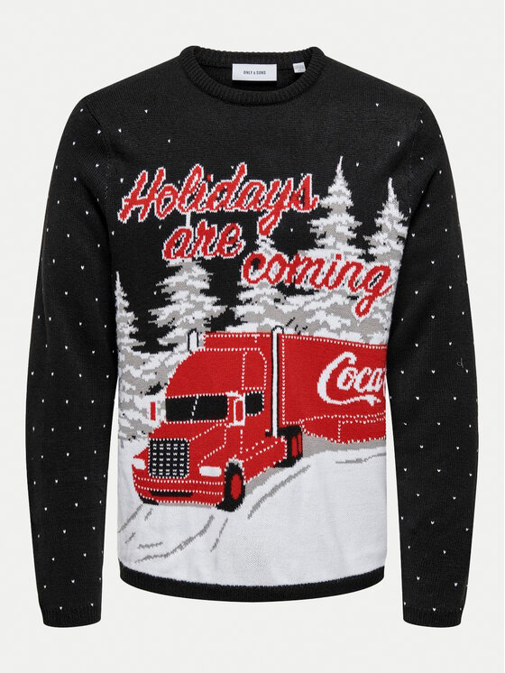 Only & Sons Only & Sons Sweater Xmas 22031176 Sötétkék Regular Fit