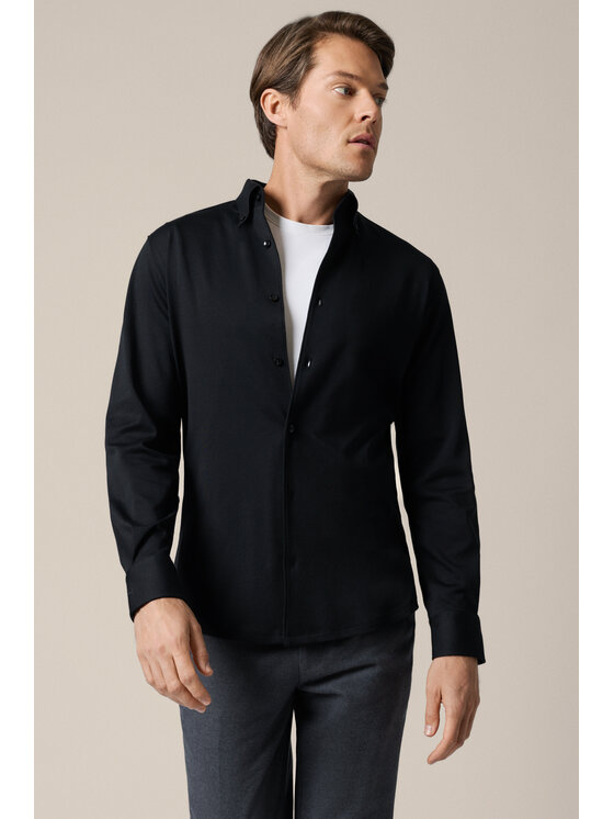 Lancerto Lancerto Koszula Lussano KO073126000060 Czarny Regular Fit